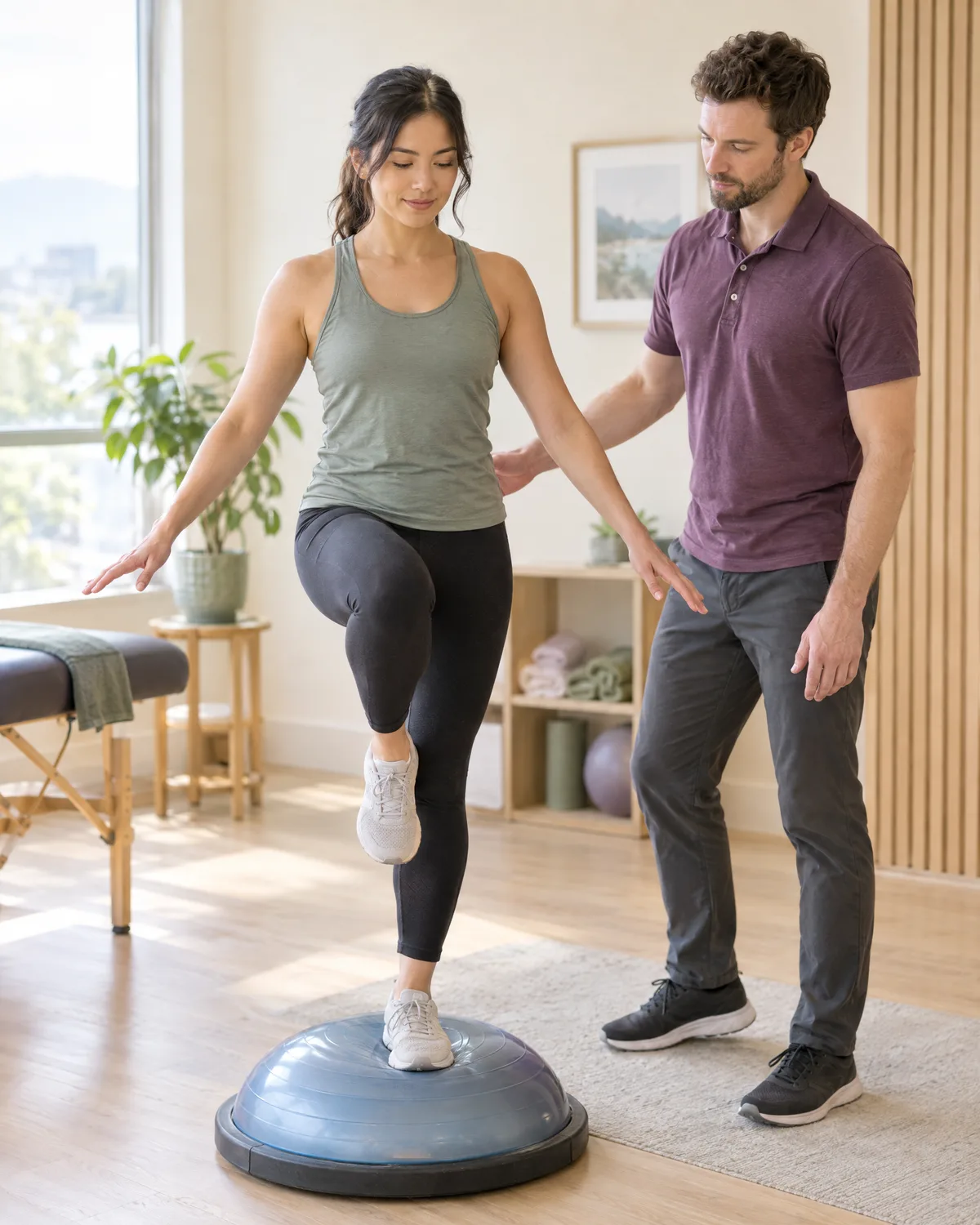 Single-leg balance training